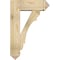Ekena Millwork Olympic Arts and Crafts Rough Sawn Bracket w/ Offset Brace, Douglas Fir, 8"W x 24"D x 36"H BKT0806X24X36OLY03RDF - alternate 4